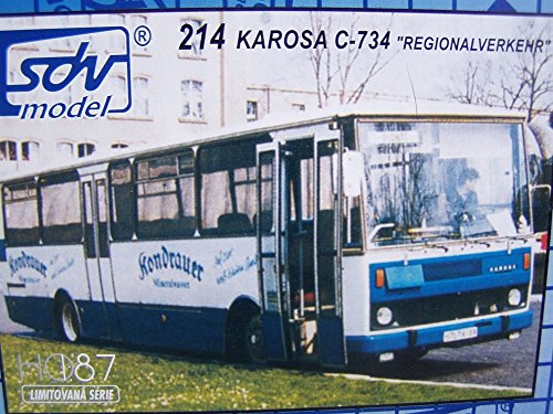 SDV Bus Karosa C734 Regionalverkehr Kondrauer Fahrzeuge Ostblock Modellbau Kunststoff Modellbausatz 1:87 H0