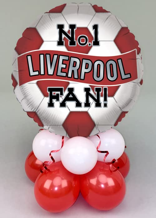 Struts Inflated Liverpool Football Fan Red and White Table Centrepiece Decoration 53cm