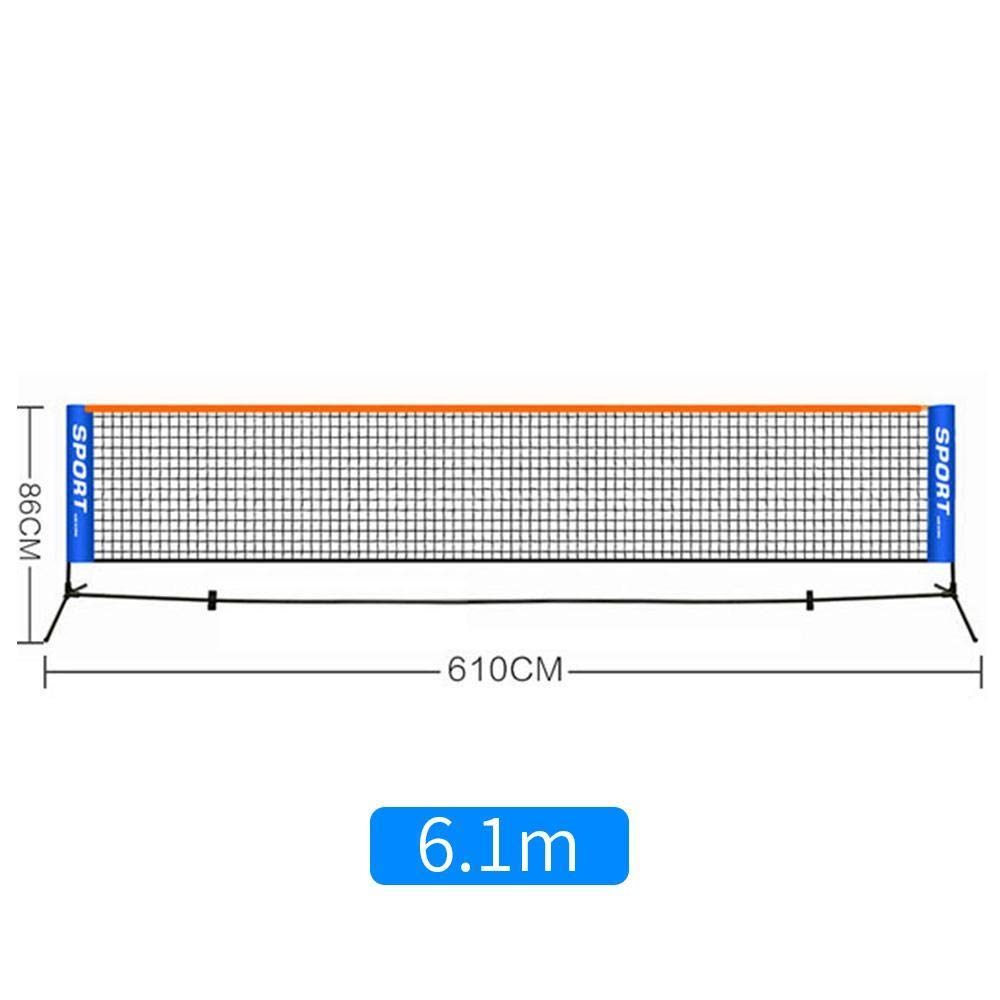 Telaio per Rete Portatile da Badminton e Tennis (Inclusa Rete) Telaio per Rete Resistente all'Usura Regolabile in Altezza Telaio per Rete Standard