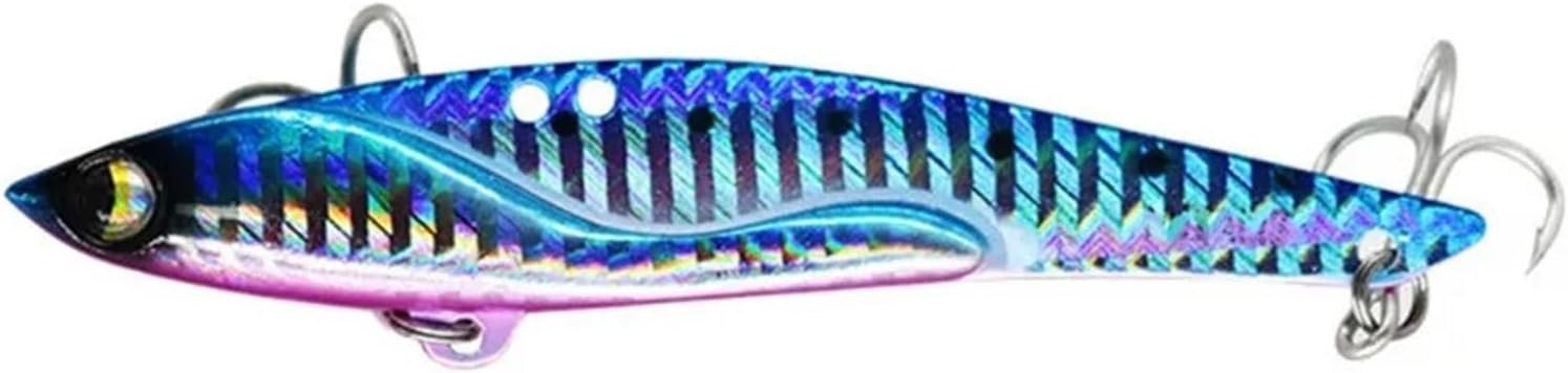 Luya Bait Large Weight Ultra Long Range 35g Vib Metal Fake Bait for Sea Bass DW38-C Fishing (Color : D)