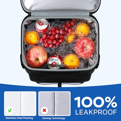 Image of RealCool 33 Can Insulated Soft Cooler Backpack, Leakproof Lunch Ice Bag | PEVA liner,16-Hour cold,Multi-Compartment, Breathable Shoulder and Back,Perfect for men,women,camping /beach /picnic /travel