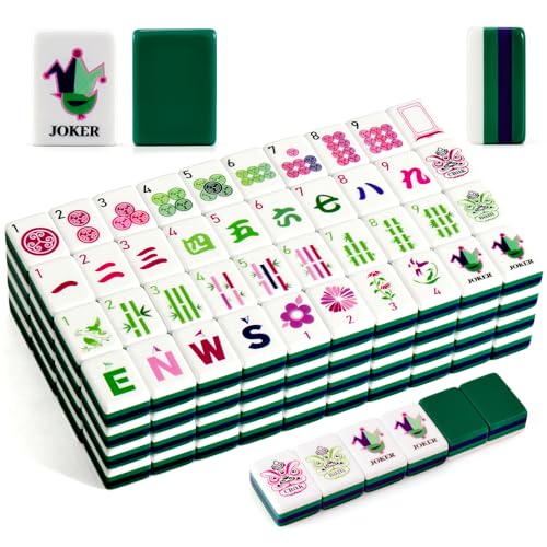 Set de Fichas American Mahjong con Accesorios y Bolsa