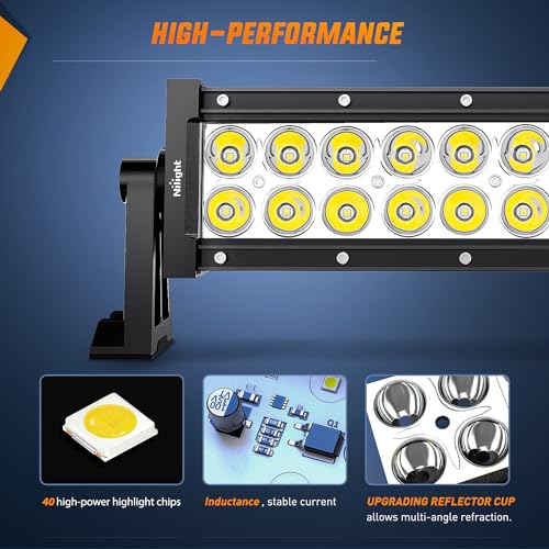 image for Nilight - 10001S-A 36W LED Light Bar Spot LED Lights Led Bar Driving F