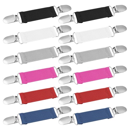 Image of Ruisita 12 Pieces Dress Clips Back Cinch Set, Shirt, Sweater, Clothes, Mitten, Shawl, Waist Clips for Women Men