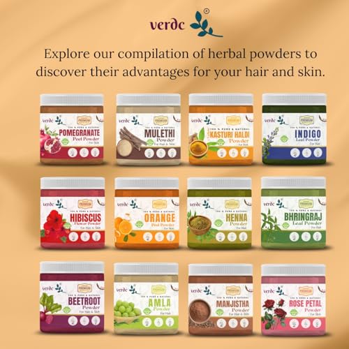 Image of 100% Pure & Natural Orange Peel Powder for Face /Skin /Lips - Bright Skin Vitamin C Facepack - Tan & Scar Removal - All Skin Types - (100 GM)