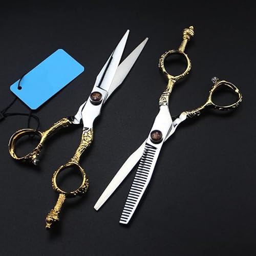 6 Inch Professional 440c 9cr Gold Crown Cutting Barber Haircut