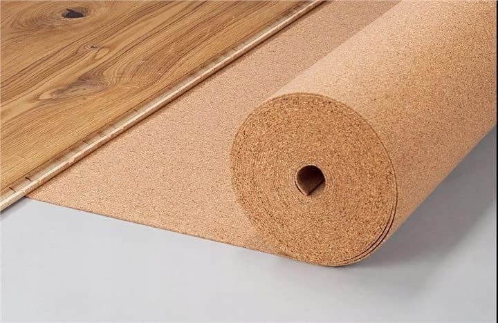 Rollo de corcho por metro, 1 m de ancho x 10 m de largo, superficie (10 m²), grosor de 2 mm a 10 mm. Aislamiento acústico de suelos y paredes (3mm)