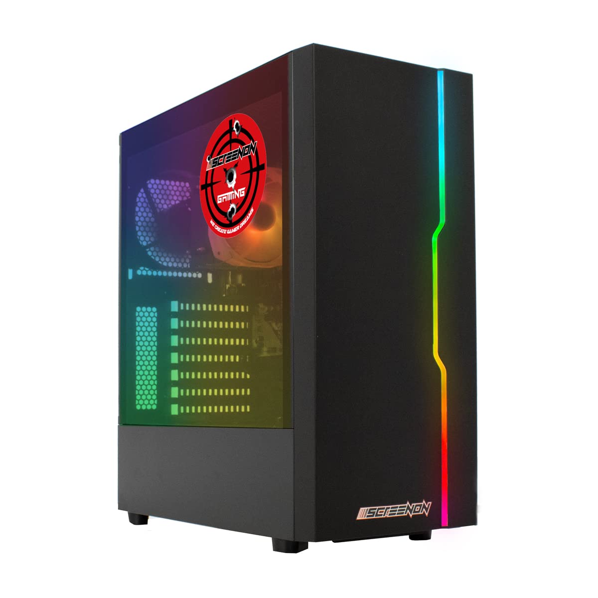 Gaming PC Ryzen 5 5700G • Geforce GTX 1650 (4 GB) karta graficzna • 16 GB RAM DDR4 3200 MHz • 512 GB m.2 • Windows 11 Pro • Wi-Fi 300 Mbit/s • Komputer dla graczy z 3-letnią !
