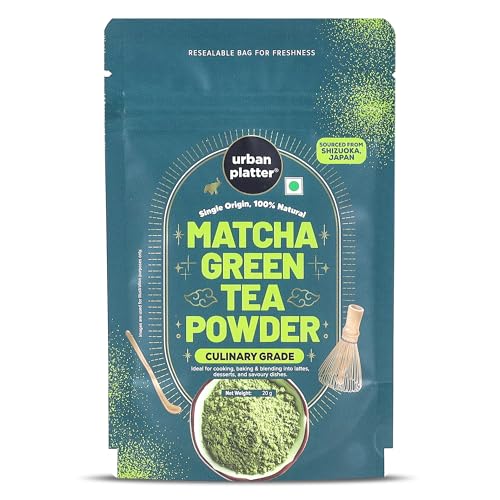 Image of Urban Platter Japanese Culinary-grade Matcha Green Tea Powder, 20g (Sourced from Shizuoka, Japan | Stone-Ground | Antioxidant-rich)
