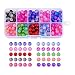 Yc 100pcs 12mm Multicolor Round Acrylic Beads for Jewelry Making, Bracelets, Necklaces, Key Chains and Kids Jewelry