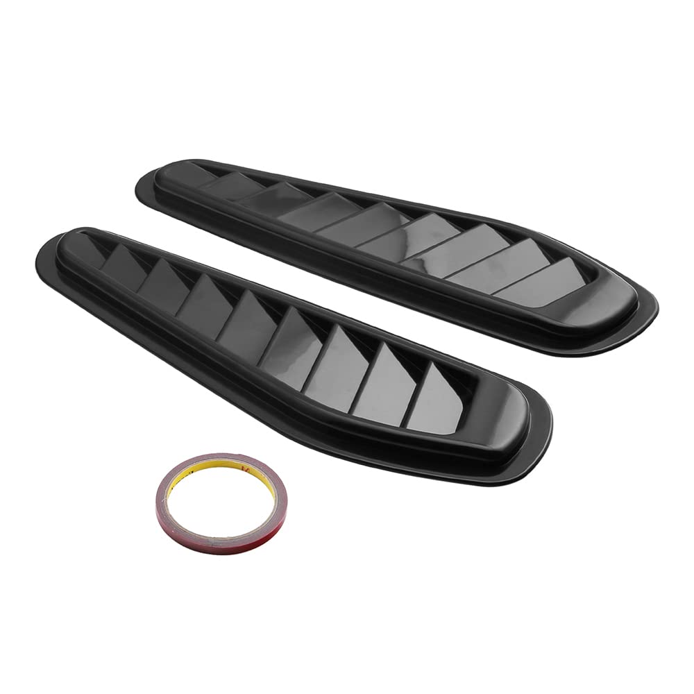 Pepisky 1 Pair Universal Car Decorative Air Flow Intake Scoop Vent Cover Hood Fender