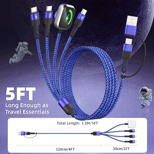 Cruise Travel Essentials 3 Type-C Ports 4 in 2 Multi Charging Cable - image 7
