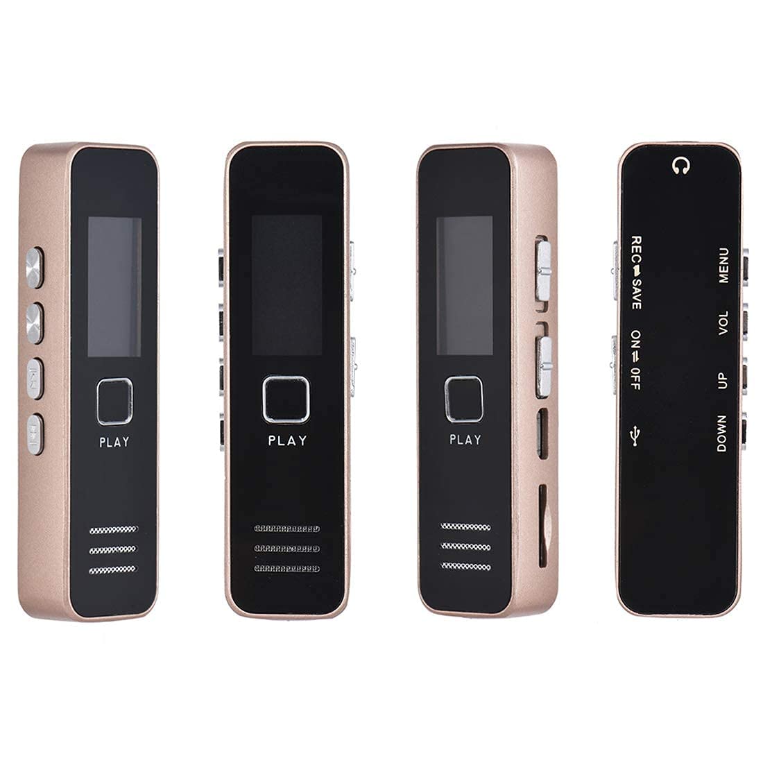 MAYUMI Mini Digital Voice Recorder of 32 GB Micro SD Card Supportable Professional Audio Recorder MP 3 Player TF Card Dictaphone Record Microphone Sound Recording Device. 2
