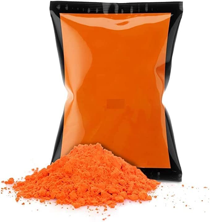 Natural Holi Gulal Colors Powder Individual Color Powder Packets - 5 Pounds per Bag | Pack of 3 | Perfect for Small Events Birthday Parties Holi Festivals Color Toss Color Wars Fun Run (Orange)
