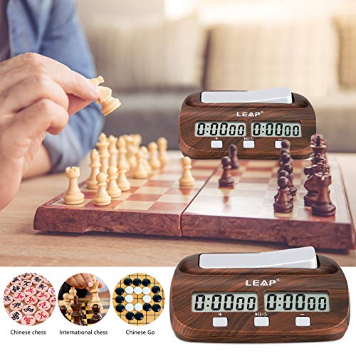 LEAP Digitale Multifunktions - Display Schachuhr Count Up Down Timer elektronische Brettspiel -Wettbewerb Clock Gift Box