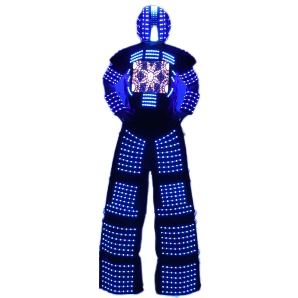 Earthradius Led Robot Stilts Walker Costume Suit Cosplay Dress Nightclub Stage Performance Suit