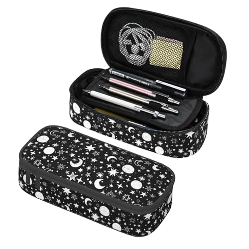 Image of Star Moon Sun Cartoon Pencil Case Organizer Big Capacity Pencil Pouch Stationery With Zipper School Supplies Pencil Bag For Girls Boys Office, j56tsd