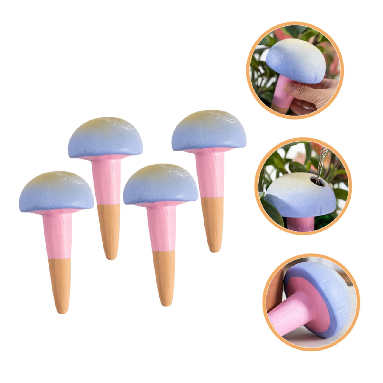 SUPVOX Watering Globes for Plants 4 Pack Self Watering Spike Stakes for Plant Waterer