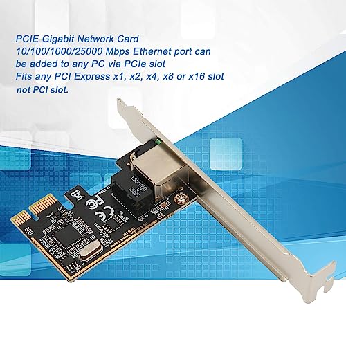 SUNGOOYUE Tarjeta de Red PCIe Gigabit, Adaptador Ethernet RJ45 10/100/1000 Mbps miniatura 2