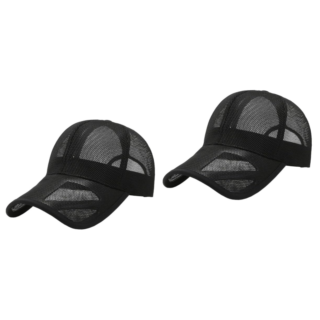 VALICLUD Béisbol Transpirable Unisex para Sombrero Deportivo de Malla para Actividades Aire Negro