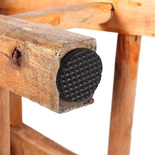 Image of CHUNZEXI Rubber Self Adhesive Felt Pads Non Skid Floor Protector Furniture Sofa Furniture Chair Balance Pad Noise Insulation Floor Bumper Color: Black (48 Pcs Round FP)