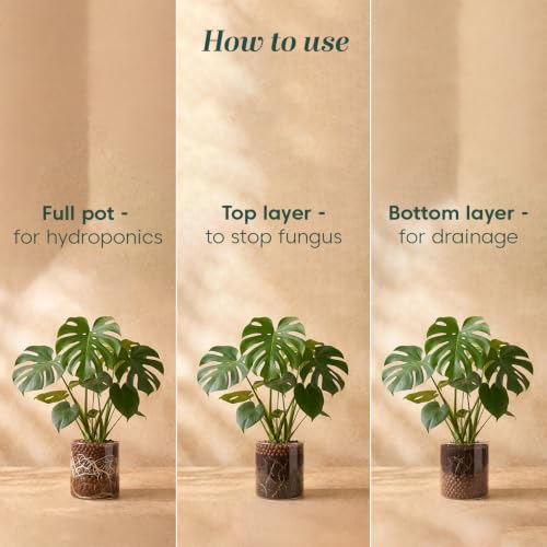 Image of Kyari LECA Balls for Plants 1.8 Kg / 6 Liter - Clay Balls for Indoor Plants, Hydroponics & Soilless Gardening - 8-15 mm Lightweight Clay Pebbles for Aeration & Drainage - 100% Natural