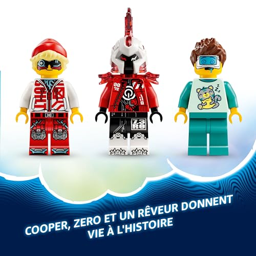 LEGO DREAMZzz Robot-Tigre de Cooper et Bolide de Zero - Jouet de Construction 3-en-1 inspiré de la série télévisée - Idée Cadeau pour garçons dès 9 Ans - Inclut Un Robot et 2 Cybervilains 71497