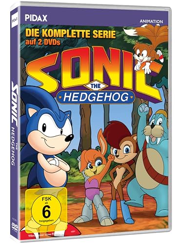 Sonic the Hedgehog – Komplette Kult-Zeichentrickserie mit 26 Folgen (Sonic-Klassiker) Die Animation-Serie mit Action, Abenteuer & Nostalgie [2 DVDs]