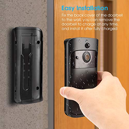 Taishixing Hd Wireless Wifi Doorbell Camera Ip65 Waterproof Hd Wifi Security Camera Real-Time Video For Ios & Android Phone Night Light Motion Detection #TOP4