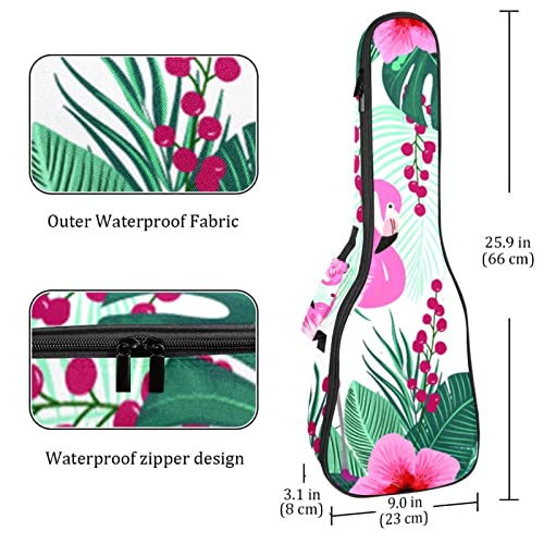 Sac de transport pour ukulélé flamant rose tropical Housse de transport pour ukulélé Housse imperméable Oxford 10 mm d… - Les Beatles, Paul McCartney, John Lennon, RIngo Starr, George Harrison Sac de transport pour ukulélé flamant rose tropical Housse de transport pour ukulélé Housse imperméable Oxford 10 mm d… – Image 5
