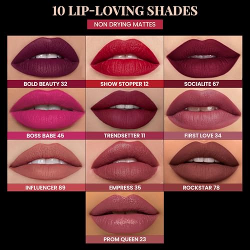 Image of Parul Garg Beauty Creamy Matte Lip Crayon | Soft Matte & Hydrating Formula with Almond Oil & Vitamin E | Rich Pigment & Comfortable Wear | 100% Vegan (First Love 34)