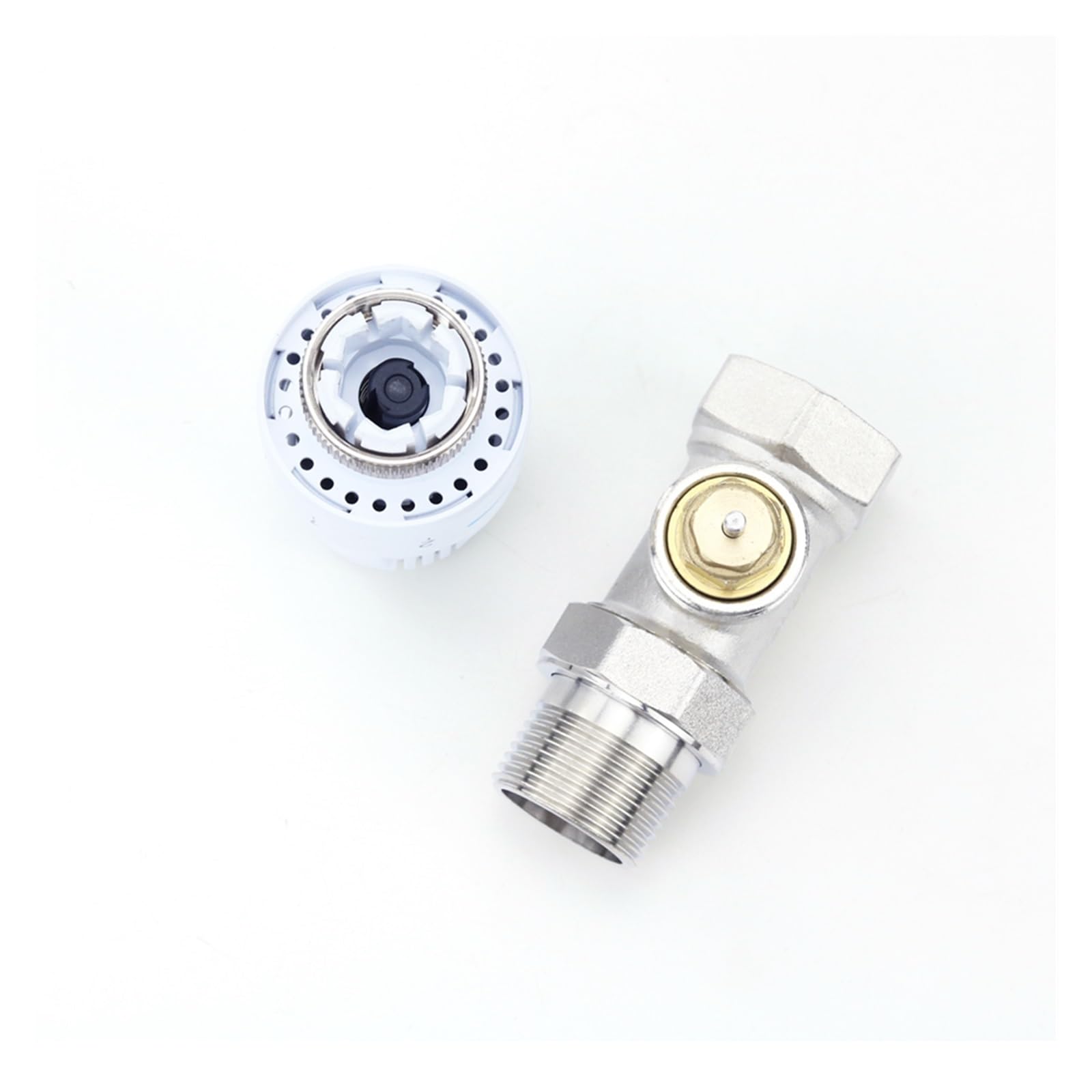 Vanne de radiateur thermostatique automatique 1/2quot; 3/4" 1" Thermostat contrôle de la température chauffage par le sol vanne thermostatique DN15/DN20/DN25 (Size : 3/4")