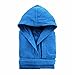 Lingerie Shop Accappatoio con Cappuccio in Spugna Cotone Tinta Unita Uomo Donna Unisex (XXL, ROYAL)
