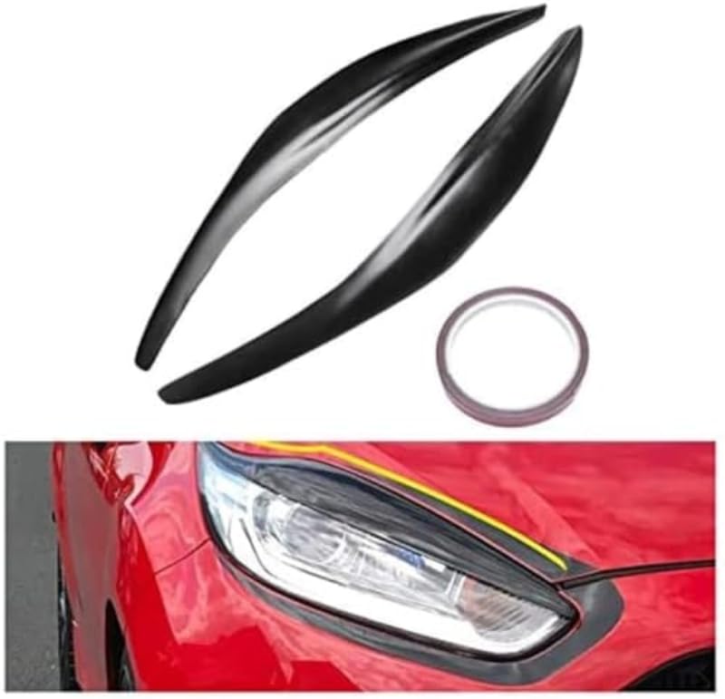 Faros Cejas Párpados Faros Cejas para Ford Fiesta MK7 MK7.5 2012-2017 Faro Párpados Cejas Cuerpo Kit Pegatina Tuning.