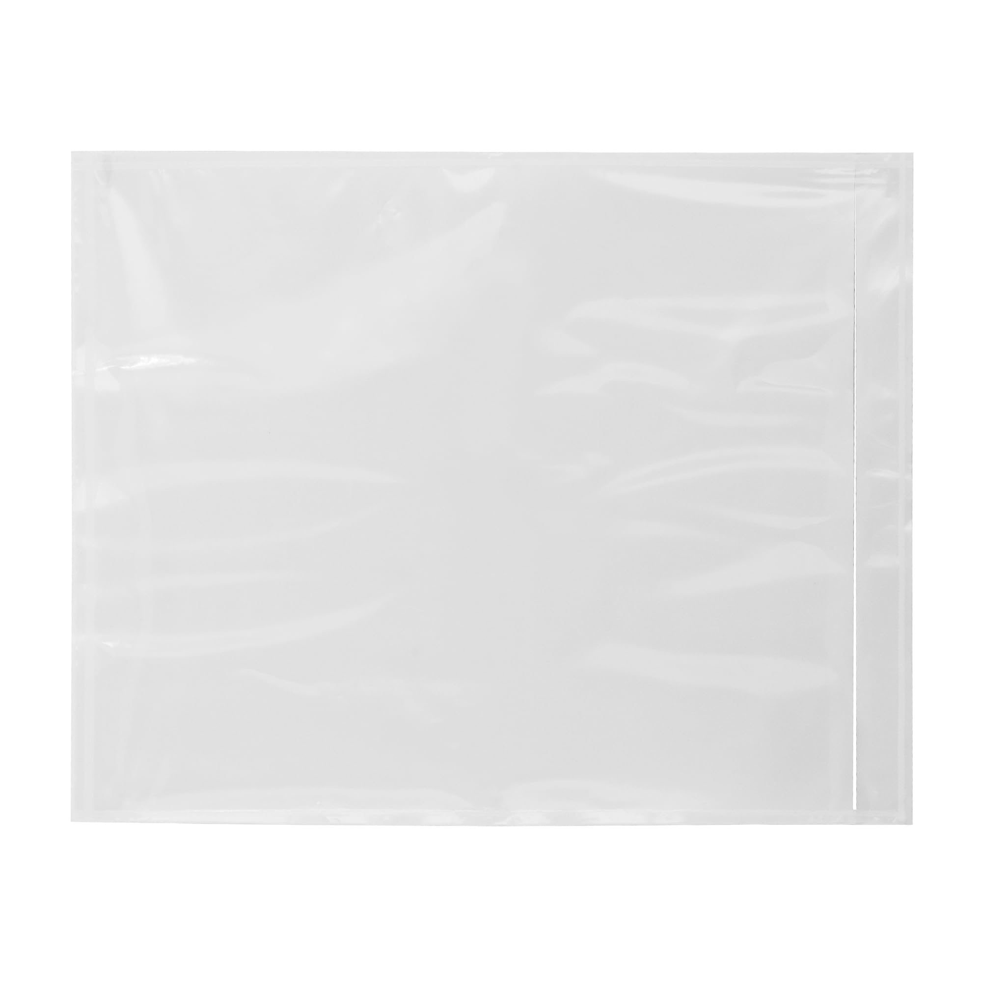 100 buste per etichette di spedizione, 24,1 x 30,5 cm, buste trasparenti per lista di imballaggio con retro autoadesivo, caricamento dall'alto per etichette di spedizione, per buste di imballaggio