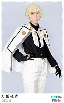 Amazon.co.jp: 和顺の动漫刀剣乱舞 髭切風 コスプレ衣装 (L, 男
