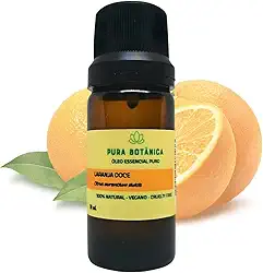 Óleo Essencial de Laranja Doce 100% Puro e Natural, Aromaterapia, Difusor, Massagem Pura Botânica