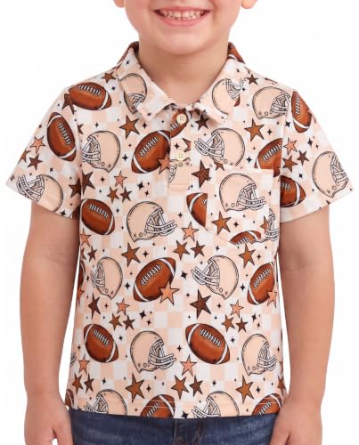 Image of Unique Baby Short Sleeve Collared Boys Polo Shirt, Toddler Kids Polo Shirts