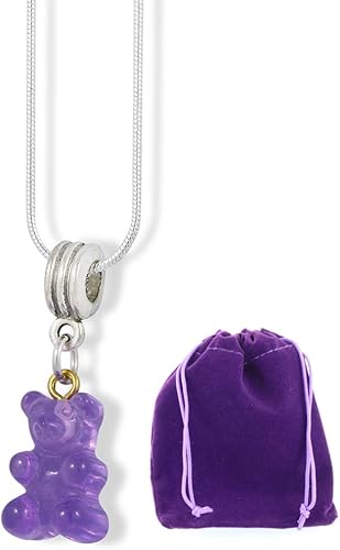 Dave The Bunny Collar con colgante de osos gomitas, joyería, regalos de joyería, gomitas, dulces, accesorios de regalo para hombres, mujeres,