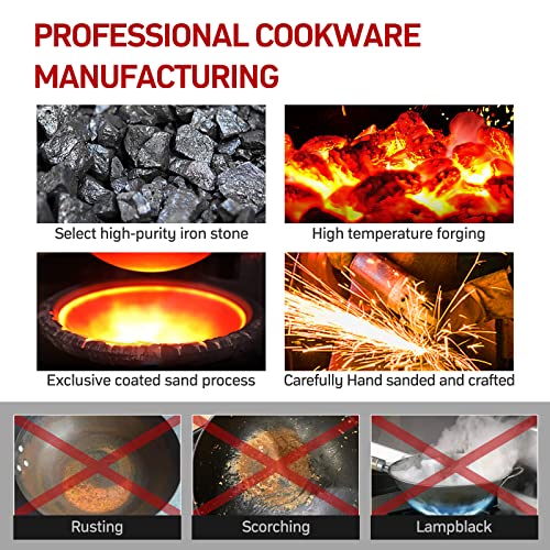 Carbon-Steel-Wok-13-Inch-Wok-Pan-with-Lid-and-Spatula-Nonstick-Woks-and-Stir-fry-Pans-No-Chemical-Coated-Flat-Bottom-Chinese-Wok-for-Induction-Electric-Gas-All-Stoves