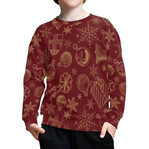 Modysero Christmas Hoodie for Kids Outdoor/Indoor Activities Fall Winter Comfy Soft Casual Long Sleeve Pull Over Sweatshirts4
