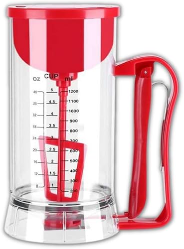 Mezclador eléctrico de masa, dispensador eléctrico de masa para panqueques, herramienta de cocina, dispensador mezclador de masa, gofres magdalenas