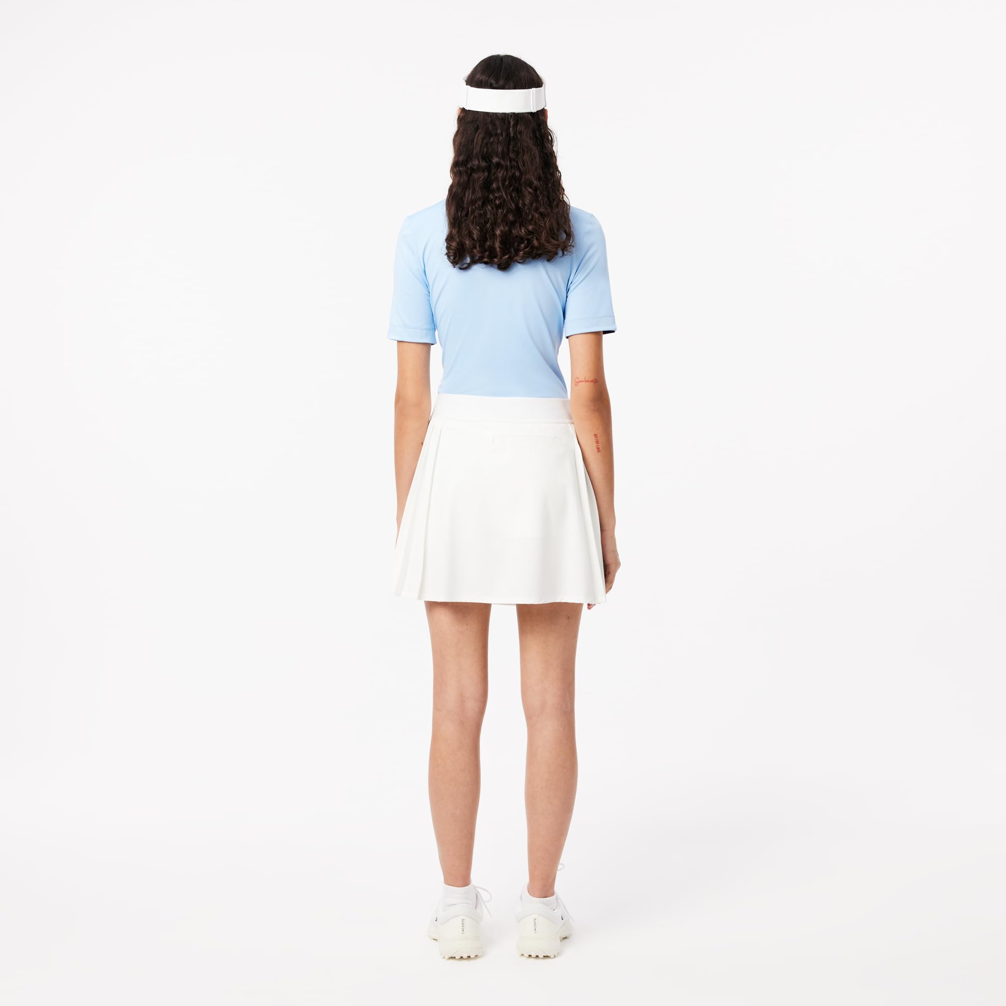 Lacoste Gonna da golf ultra asciutta da donna con gonna corta