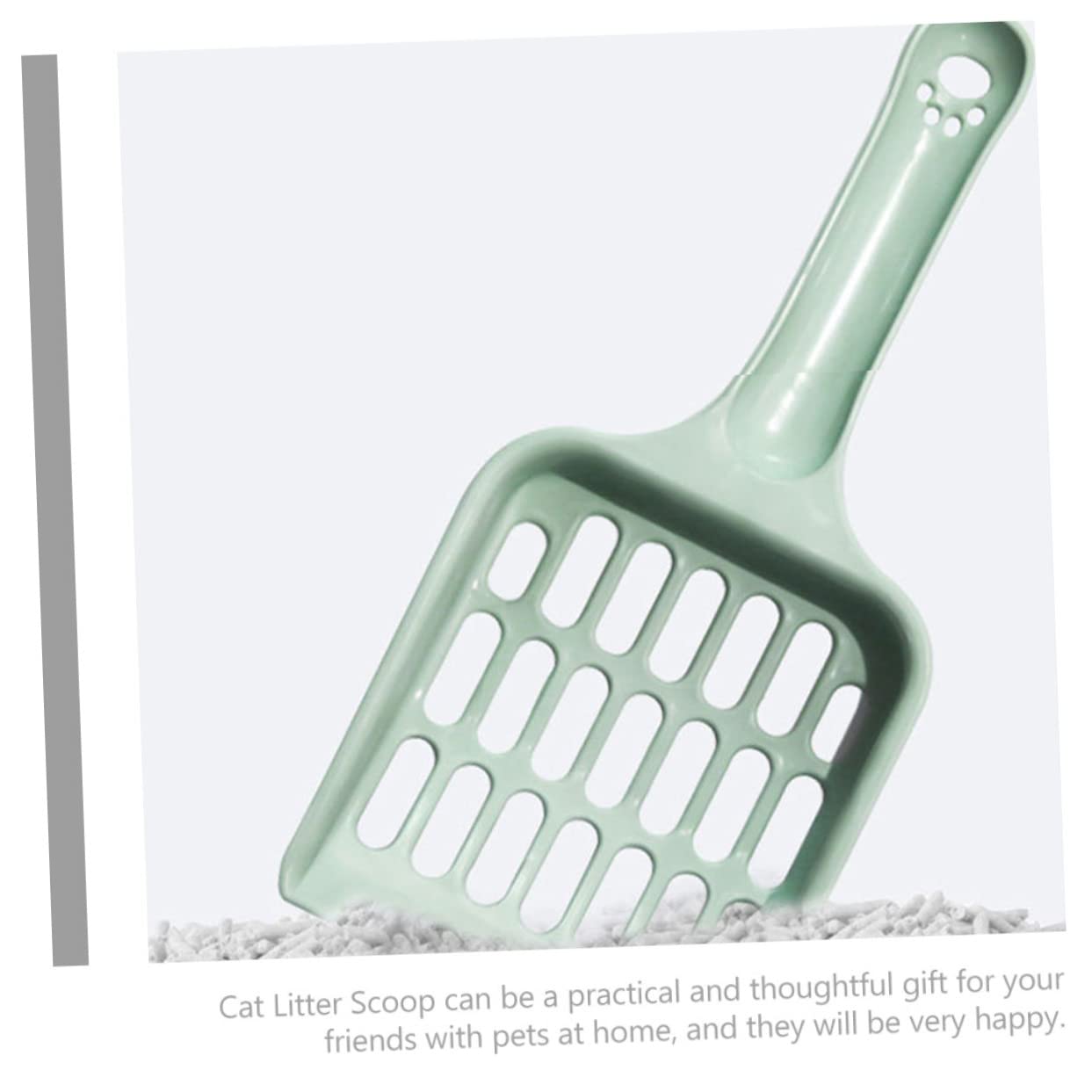 Pala para Arena de Gatos, Juego de 4 recogedores Arena for Mascotas con Mango ergonómico y fácil Limpieza. Color Aleatorio