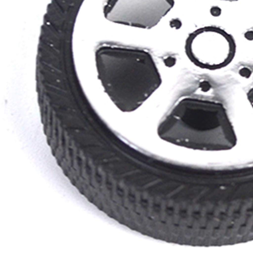 Amazon | タイヤ ホイール 30mm ゴム製 車おもちゃ 車模型 RCカー 