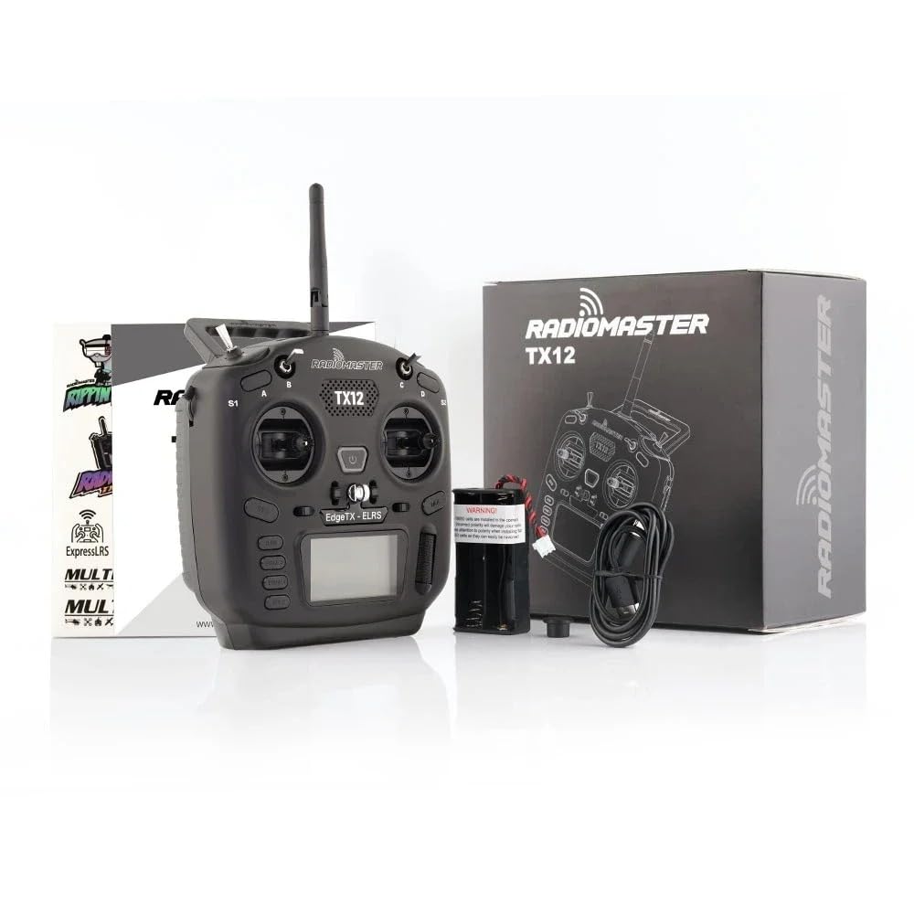 SPARKHOBBY RadioMaster TX12 MKII MK2 16ch 2.4g ELRS Hall Gimbals Support OPENTX and EDGETX Remote Control Transmitter for RC FPV Drone (ELRS M2 (Left Hand))