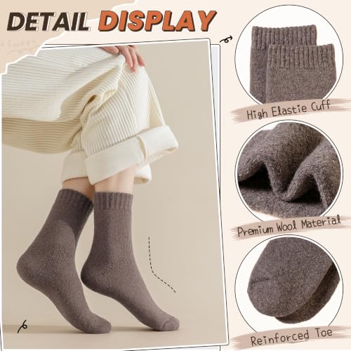 Image of Velice Womens Merino Wool Thermal Thick Hiking Winter Socks