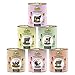 GranataPet Liebling's Mahlzeit Multipack 2, Nassfutter für Hunde im Probierpaket, 6 x 800 g & Liebling's Mahlzeit Wild PUR, Nassfutter für Hunde, Hundefutter ohne Getreide & Zuckerzusätze, 6 x 800 g