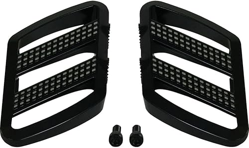 Tablas de suelo de conductor de combate para Can-Am Ryker Aluminio Negro Corte Contraste Ajustable Extendido Estribos Más Anchos Reposapiés 600,