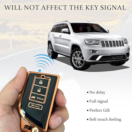 Coque clé Acura intelligente noir doré pour éviter les rayures - 7